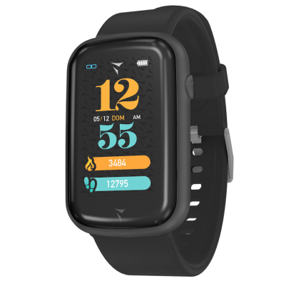 STEPS Smartwatch Total Black