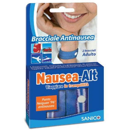 NAUSEA ALT BRACCIALE ANTI NAUSEA ADULTI 2 Pezzi