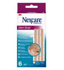 NEXCARE STERI STRIP COLOR CARNE 6X75mm