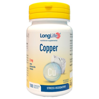 LONGLIFE COPPER 2mg 100 Cpr