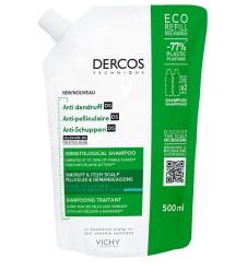 DERCOS Eco Ricarica Shampoo Anti Forfora Capelli Normali/Grassi 500ml