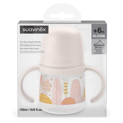 DREAMS BIBERON ANTI GOCCIA CON MANICI 150ML +4 MESI ROSA