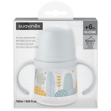 DREAMS BIBERON ANTI GOCCIA CON MANICI 150ML +4 MESI AZZURRO