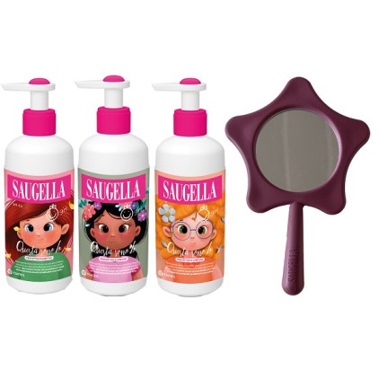 SAUGELLA BUNDLE GIRL DETERGENTE INTIMO 200ML + SPECCHIO