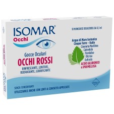ISOMAR OCCHI ROSSI Gocce oculari in caso di arrossamento, irritazione, bruciore 0,2% 10 Flaconcini