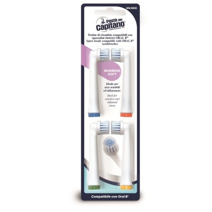 PASTA DEL CAPITANO TESTINE DI RICAMBIO DENTI SENSIBILI 4 PEZZI