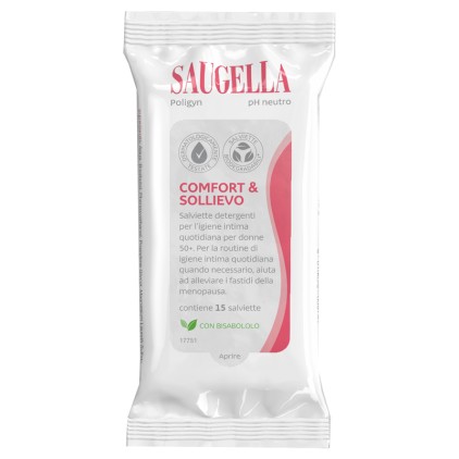 SAUGELLA POLIGYN 15 SALVIETTE DETERGENTI LENITIVE