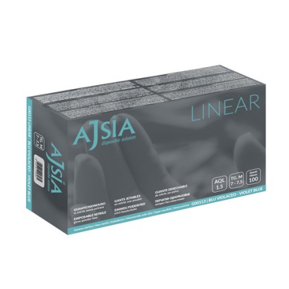 AJSIA Guanti NITRILE M 100pz AJSIA Guanti NITRILE M 100pz