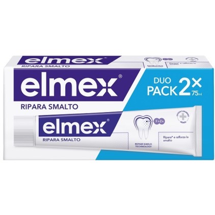 ELMEX Dentifricio Ripara Smalto 2 Pezzi 75ml