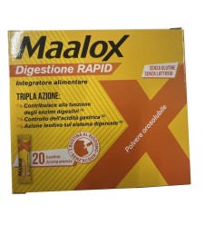 MAALOX Digestione Rapid 20 Bustine - Integratore per la digestione e il controllo dell'acidità gastrica