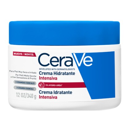 Cerave Crema Idratante Intensiva 340 g - Crema per Pelle Molto Secca