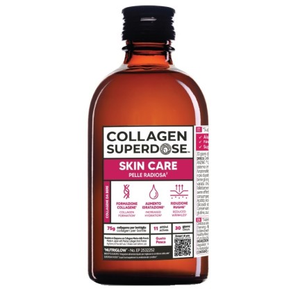 COLLAGEN SUPERDOSE SKIN 300ML - Integratore di collagene per il benessere di pelle, capelli e unghie