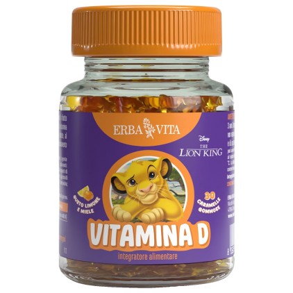 DISNEY VITAMINA D 30 CARAMELLE GOMMOSE - Integratore bimbi per il benessere delle ossa e per il sistema immunitario