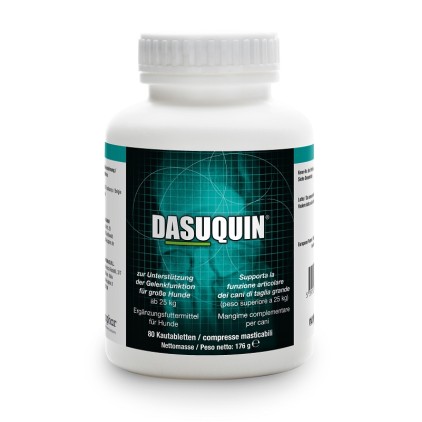 DASUQUIN Cani >25Kg L 80 Compresse - Mangime complementare per cani per la funzione articolare