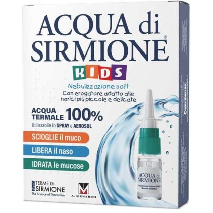 ACQUA DI SIRMIONE KIDS GOCCE NASALI IGIENE QUOTIDIANA NASO GOLA BIMBI 6 FLACONCINI