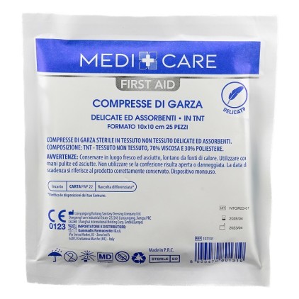 GARZA COTONE 10X10CM 25PZ