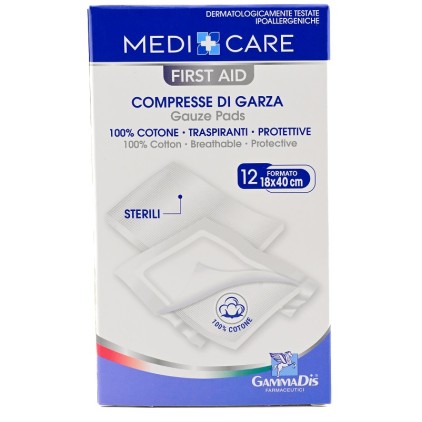 GARZA COTONE 18X40CM 12PZ