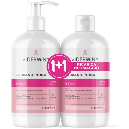 VIDERMINA DELIGYN Detergente intimo quotidiano bipack 2x500ML