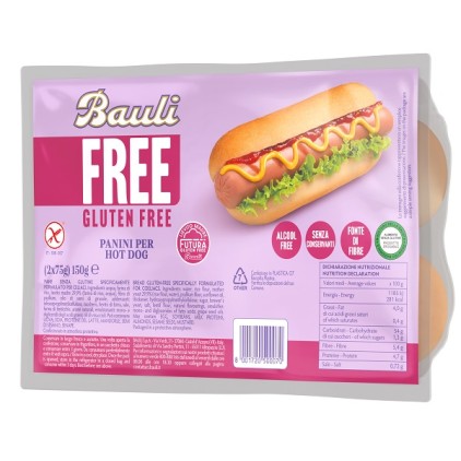 BAULI FREE PANINI HOT DOG 2PZ