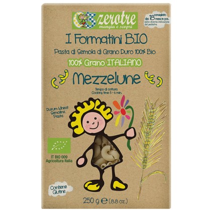 ZEROTRE MEZZELUNE MAIS/RISOBIO