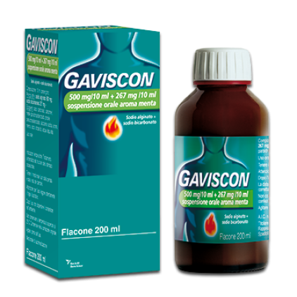 GAVISCON OS 500+267MG/10ML MEN