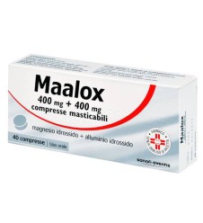 MAALOX 40 COMPRESSE MASTICABILI 400MG+400MG