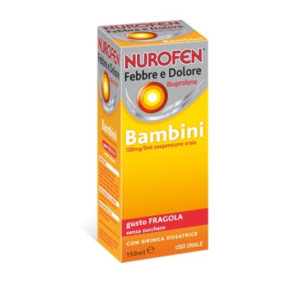 NUROFEN FEBBRE DOLORE BAMBINI 100MG/5ML FRAGOLA