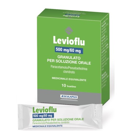 LEVIOFLU 10BUST 500MG+60MG