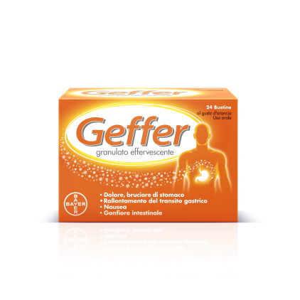 GEFFER  24 BUSTINE 5G Per bruciore di stomaco, nausea e gonfiore