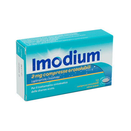 IMODIUM 12CPR OROSOL 2MG