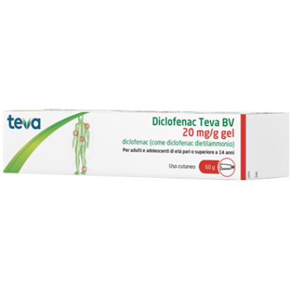 DICLOFENAC TEVA GEL 60G 20MG/G