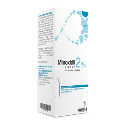 MINOXIDIL BIORGA SOL CUT60ML2%