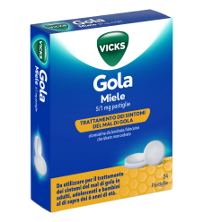 VICKS GOLA 24PAST 5+1MG MIELE