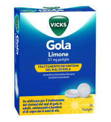VICKS GOLA 24PAST 5+1MG LIMONE
