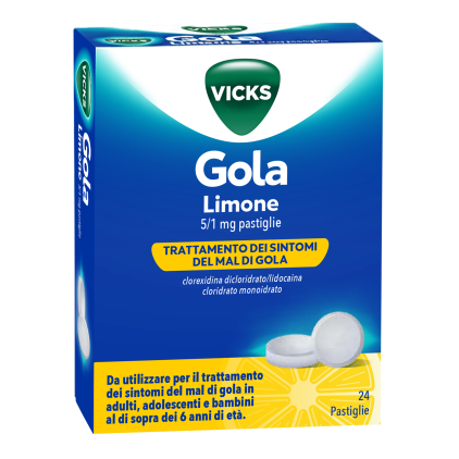 VICKS GOLA 24PAST 5+1MG LIMONE
