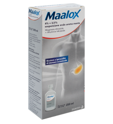 MAALOX OS SOSP 250ML 4%+3,5%