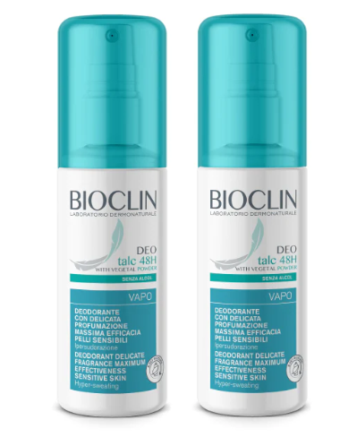 BIOCLIN DEO TALC 48H VAPO SPRAY 2 PEZZI