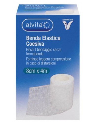 ALVITA BENDA ELASTICA COESIVA 8cmX4m