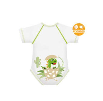 BODY 0-36 MESI BIO COTONE 4 STAGIONI DINOSAURO BABY