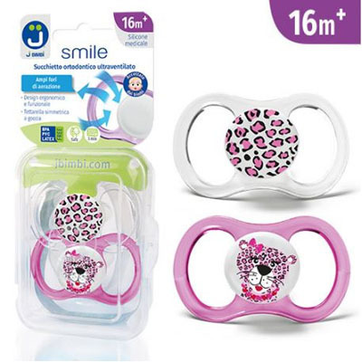 J BIMBI SMILE SUCCHIETTO 16 MESI+ LEOPARDO 2 PEZZI