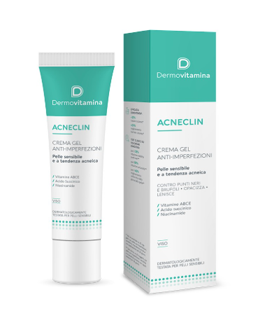 DERMOVITAMINA Acneclin Crema Gel Anti Imperfezioni Pelle Acneica 40ml