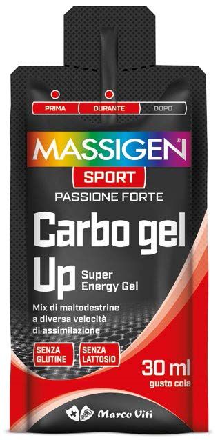 MASSIGEN SPORT CARBO GEL UP 30ML Gusto Cola