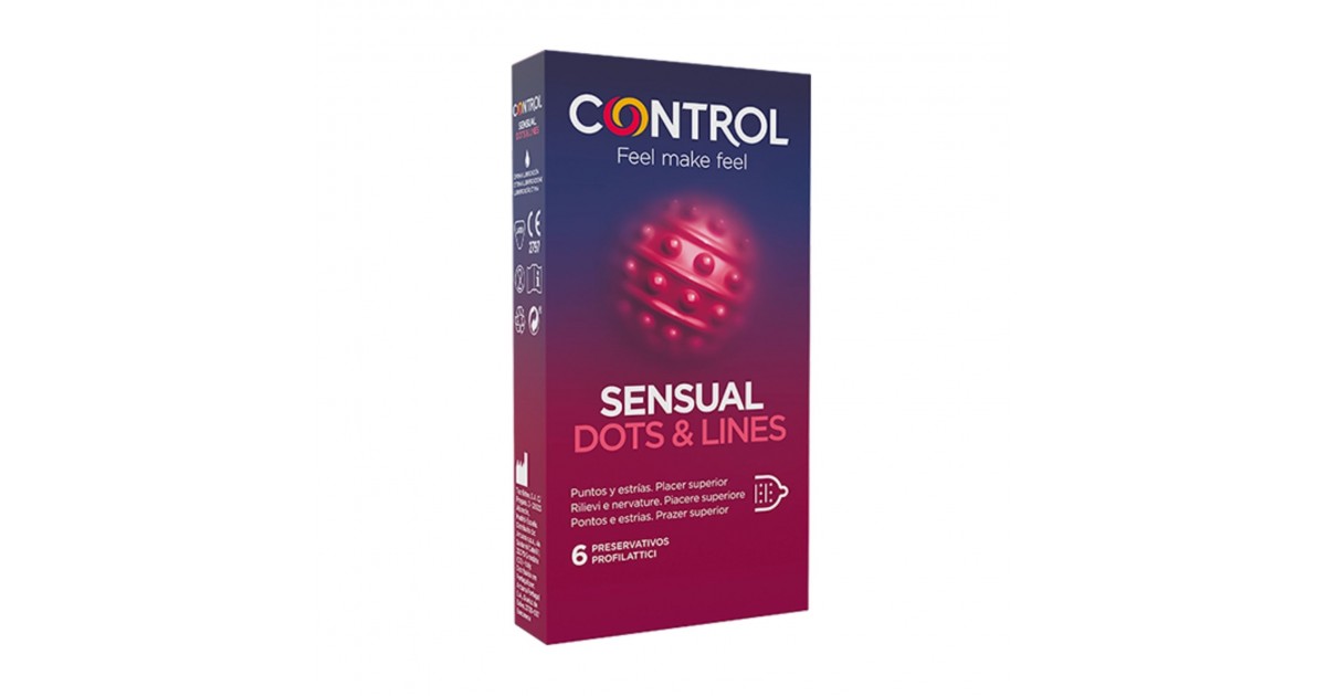 CONTROL Sensual Dots&Lines 6 pezzi
