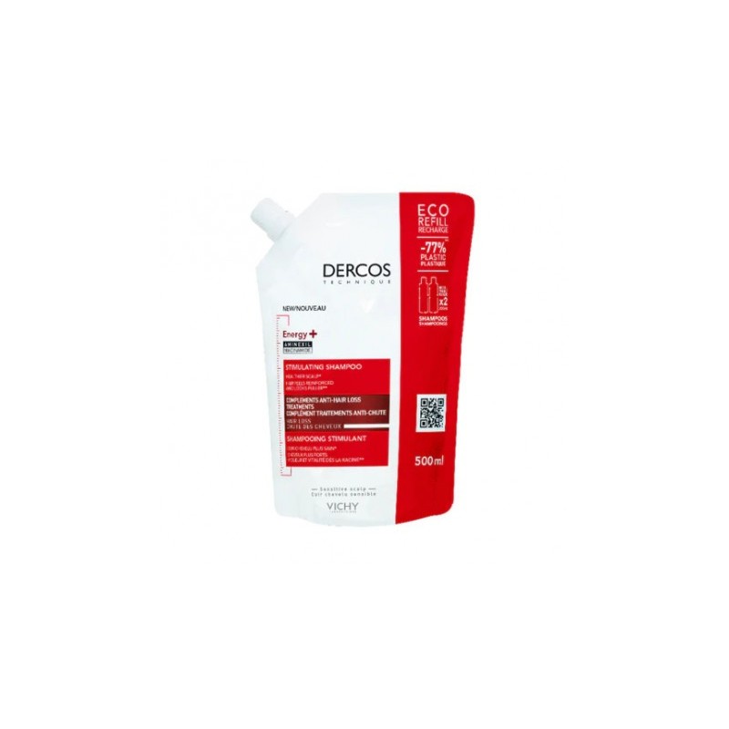 DERCOS Eco Ricarica Shampoo Energizzante 500ml