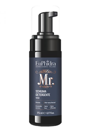 Euphidra Mr Schiuma Detergente Viso 175 ml - Detergente Viso Uomo