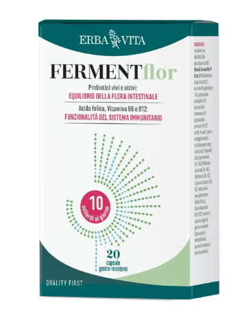 Erba Vita FERMENTFLOR 20 Capsule - Integratore per l'equilibrio della flora intestinale
