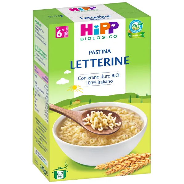 HIPP BIO PASTINA LETTERINE 320G