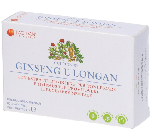 GINSENG LONGAN 60 Compresse - Integratore per il benessere mentale