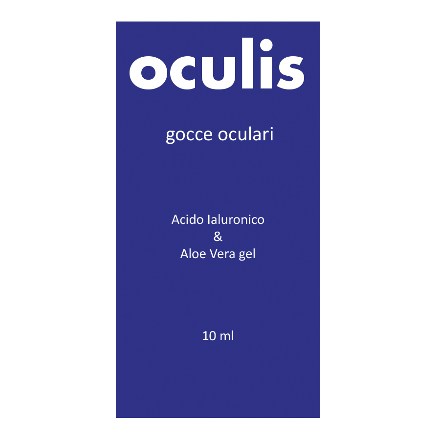 Oculis Gocce Oculari 10ml - Gocce Lubrificanti con Acido Ialuronico e Aloe Vera
