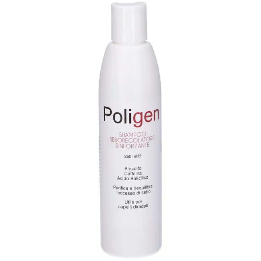 POLIGEN Shampoo Seboregolatore Rinforzante Capelli Grassi 250ml